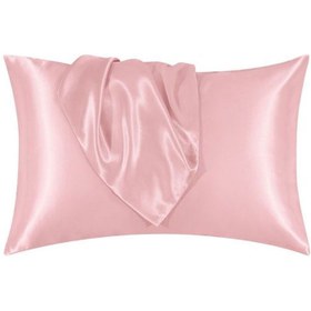 تصویر رو بالشی مدل ساتن ابریشمی کد N120 مجموعه دو عددی - نسکافه ای 