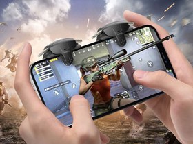 تصویر دسته بازی موبایل هوکو hoco GM6 Wild wolf pulse mobile game button 