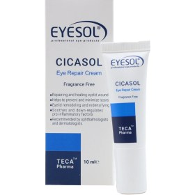 تصویر كرم ترمیم كننده دور چشم 10 میلی لیتر آیسول Eyesol Cycasol Eye Repair Cream