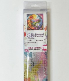 تصویر نقاشی الماسی رولی سایز ۳۰×۳۰ طرح طبیعت 