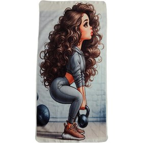 تصویر حوله باشگاهی 50*100 کد10110400 