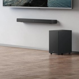 تصویر سینما خانواده و ساندبار شیائومی مدل Xiaomi Soundbar 3.1 ch Xiaomi Soundbar 3.1 ch