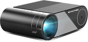 تصویر پروژکتور BYINTEK K9، 1920 * 1080P، پروژکتور فیلم قابل حمل سینما خانگی BYINTEK K9 Projector, 1920 * 1080P, WiFi Display Home Theater Portable Film Projector, Support 4K Signal Input, with 3W Speakers