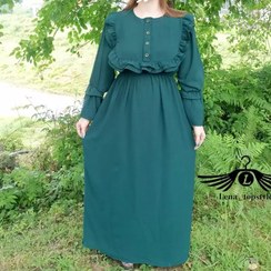 تصویر پیراهن بلند بارداری و شیردهی سایز ۱ سبز 