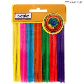 تصویر چوب بستنی گرد رنگی 