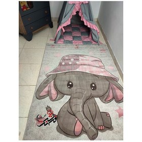 تصویر فرش ماشینی فیل آبی پسرانه طرح 5030 کودک فرش آنا 