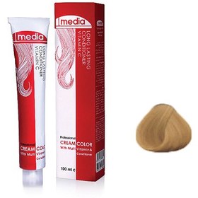 تصویر رنگ مو مدیا بلوند طلایی متوسط شماره 7.5 حجم 100 میلی لیتر Media Medium Golden Blonde Hair Color No.7.5 100ml