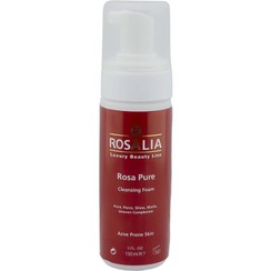 تصویر فوم پاک کننده صورت رزالیا مدل Rosa Pure حجم 150 میلی لیتر 