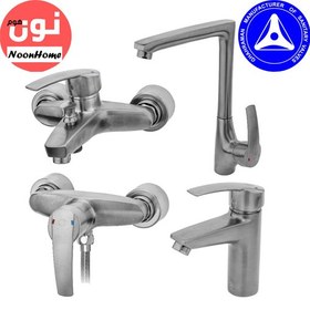 تصویر ست شیرآلات قهرمان مدل بهادر - طلایی Ghahraman Set Faucet Bahador Model