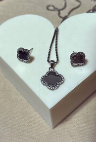 تصویر نیم ست نقره ونکلیف 