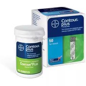 تصویر نوارتست قندخون کنتورپلاس اورجینال بسته 50 عددی contour plus 