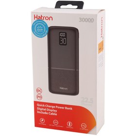 تصویر پاوربانک هترون مدل HPB 3070 PQ ظرفیت 30000 میلی آمپر ساعت Hatron HPB-3070 PQ 30000mah Power bank