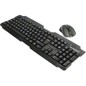 تصویر کیبورد و ماوس بی سیم ایکس پی-پروداکت مدل XP-W4400C XP-Product W4400C Keyboard and Mouse