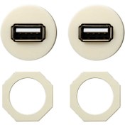 تصویر قاب روپنلی مادگی USB-A مدل UPanel بسته ۲ عددی 