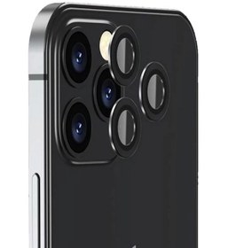 تصویر محافظ لنز دوربین مدل رینگی مناسب برای گوشی موبایل اپل - مشکی / ایفون 12 پرو 