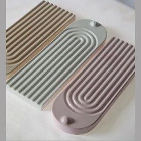 تصویر جاعودی بتنی مدل رنگین کمان 