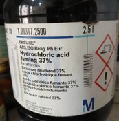تصویر هیدرو کلریک اسید(کلریدریک) HCL در حجم های مختلف کمپانی مرک(Merck) آلمان - ۱ لیتری Hydrochloric acid
