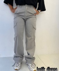 تصویر شلوار کارگو کتان رنگی (2154) 