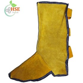 تصویر گتر‌ پا چرمی جوشکاری 