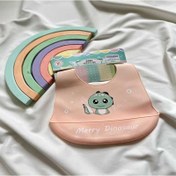 تصویر پیشبند سیلیکونی کاسه ای کودک 