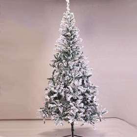تصویر درخت کریسمس برف سنگین مدل کاج نوئل 210 سانت 