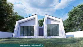 تصویر نقشه ویلا فلت 140متری پلان11×16 villa-045 