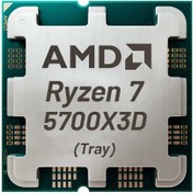 تصویر پردازنده رومیزی 8 هسته ای 16 رشته ای AMD Ryzen 7 5700X3D AMD Ryzen 7 5700X3D 8-Core, 16-Thread Desktop Processor