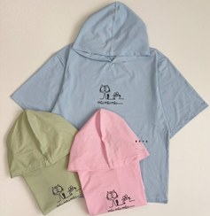 تصویر تیشرت باکسی کلاهدار 