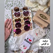 تصویر ست رنگ سفید و کرم - کرم / کیف کرم 