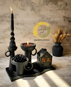 تصویر ست دکوری مشکی 