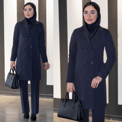 تصویر مانتو شلوار ۶ دکمه کد 860 