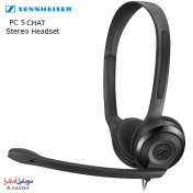 تصویر هدست سیم دار سنهایزر آلمان Sennheiser PC 5 Chat Sennheiser PC 5 Chat - Headset for Internet Communication, E-Learning and Gaming - Noise Cancelling Microphone, Casual Gaming Lightweight, high Comfort, Minimalistic, Black, Wired