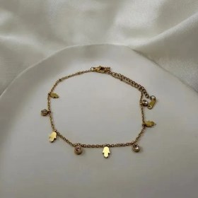 تصویر پابند طلایی استیل کد PA00016 