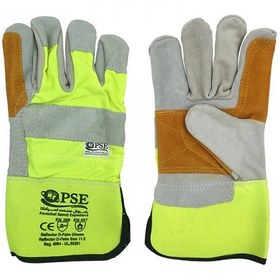 تصویر دستکش مهندسی چرمی کف دوبل pse 