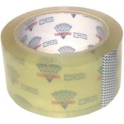 تصویر چسب کارتن دیاموند شفاف | چسب بسته‌بندی با کیفیت عالی و شفافیت بی‌نظیر Diamond Clear Carton Tape | High-Quality Transparent Packaging Tape