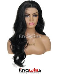 تصویر کلاه گیس زنانه مدل فارا رنگ مشکی با موی مصنوعی bonny-black 