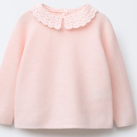 تصویر ژاکت بافتنی آستین بلند یقه گرد از برند زارا (بچه گانه) 