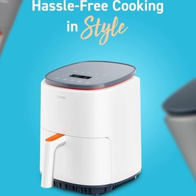 تصویر COSORI Lite Air Fryer 3.8L 7 Customize Functions Up to 230? 1500W 1-3 Portions Oven with App Control 140+ Online Cookbook Dishwasher Safe White - ارسال 15 الی 20 روز کاری 