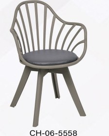 تصویر صندلی ماتینا - طوسی تیره تشک چرمی ا matina garden chair matina garden chair