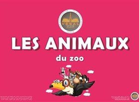 تصویر فلش کارت ها فلش کارت فرانسه حیوانات وحشی LES ANIMAUX DE DE ZOO 