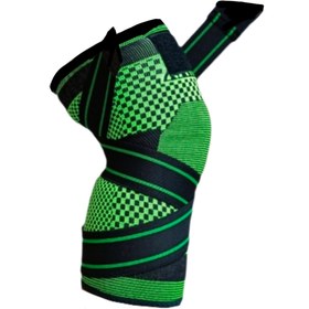 تصویر زانوبند ورزشی K-sport مدل چسبی ضربدری تکی 