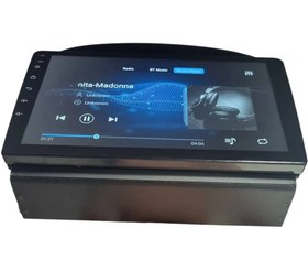 تصویر مانیتور اندروید ۱۱ اینچی نیسان زامیاد آبی باقاب مدل T3L برند مدیاتک - رام 11-inch Android monitor Nissan Zamyad Blue Bagab model T3L Mediatech brand