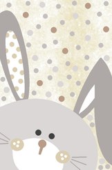 تصویر فرش کودک عروسکی طرح خرگوش- کد 6014 