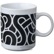 تصویر ماگ سیاه و سفید ایکیا 320 سی سی مدل IKEA SÖTRÖNN IKEA SÖTRÖNN mug black-white 32 cl