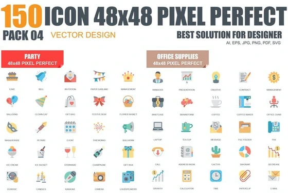 خرید و قیمت طرح لایه باز ست آیکون تجاری Flat Icons Set | ترب