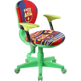 تصویر صندلی کودک دسته دار پایه پلاستیک راحتیران طرح Children's chair with plastic base