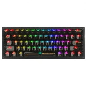 تصویر کیبورد گیمینگ ردراگون مدل K617 CTB RGB با سیم مشکی 