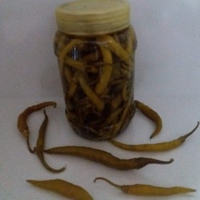 تصویر ترشی فلفل تند سبز 1100گرمی 