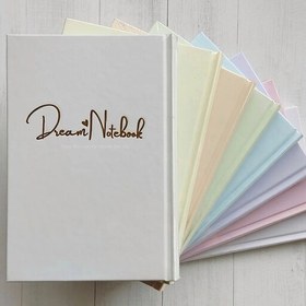 تصویر دفتر خط دار 100 برگ کیوت پالت جلد سخت سایز A5 برند برگ تحریر dream notebook 