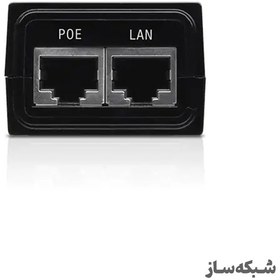 تصویر آداپتور PoE یوبیکویتی 24 ولت </br><span style="font-size:75%; color:gray; font-family:iransansweb !important;"> POE Adaptor </span> 